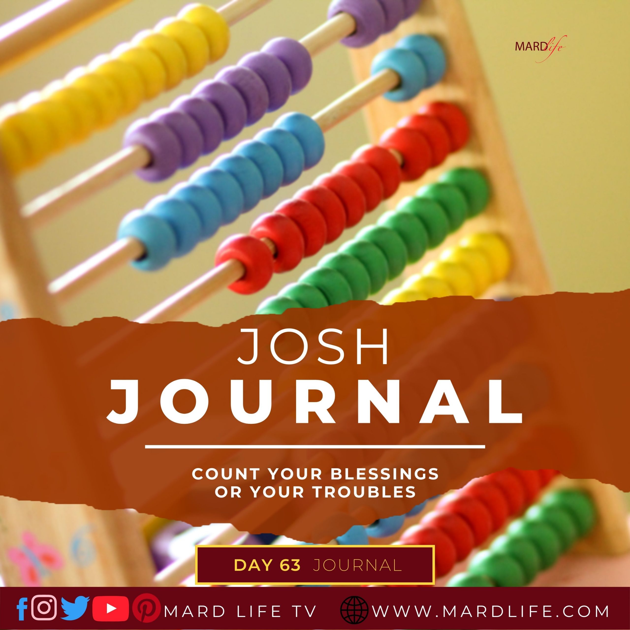 Count Your Blessings Or Your Troubles - Josh Journal
