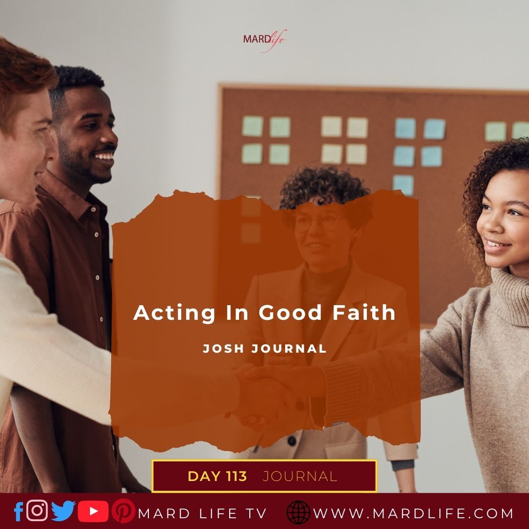 Acting In Good Faith - Josh Journal
