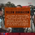 Yellow Journalism, Journalism, Journalist, Press, Nigerian Media, Nigerian Journalists, Media House, Nigerian Politics, Nigerian Government, Shock Value,